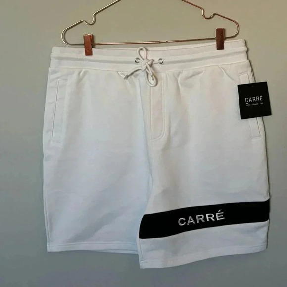Carre Mens Paris France Slice Track Short White Size XL - Picture 10 of 13